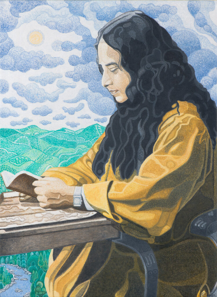 Paramahansa Yogananda, 55 x 80 cm, oil on canvas